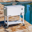 PermaSteel Detachable Cooler 80 Qt., White