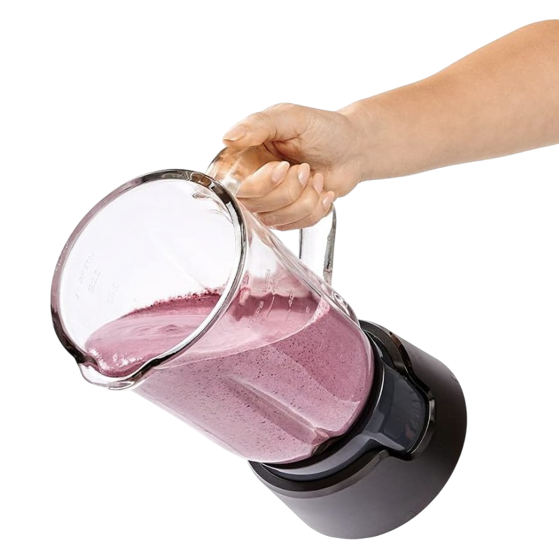 PowerXL Boost Blender Plus 4-Speed, 800 Watts, 48-oz Glass Jar, Black
