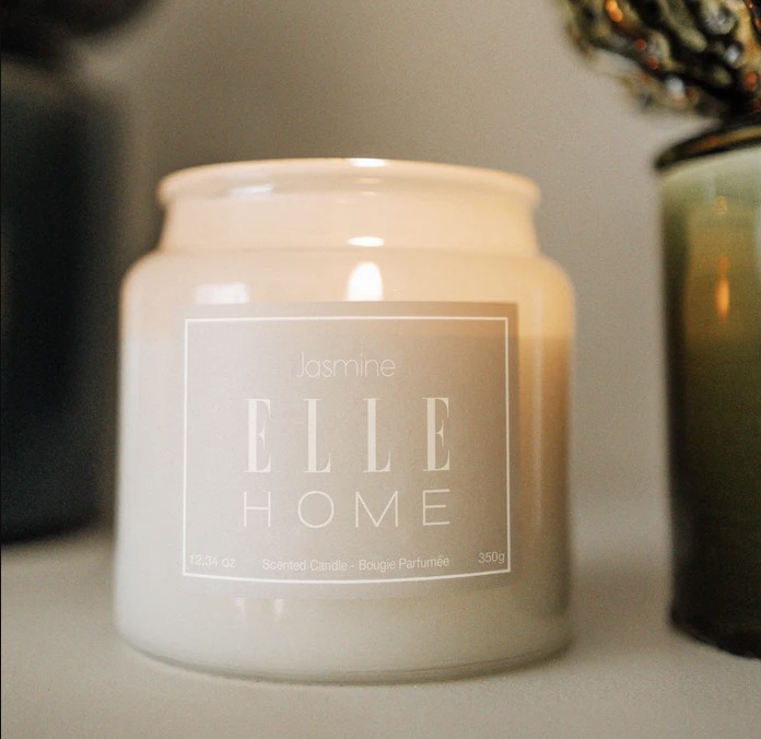 Elle Home Jasmine Scented Candle