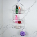 Royal Homes Shower Caddy 3-Tier Aluminum, Chrome