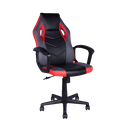 Mobel Executive Gaming Chair, Padded Arms, Black/Red/Grey (Weight Limit 220lb)