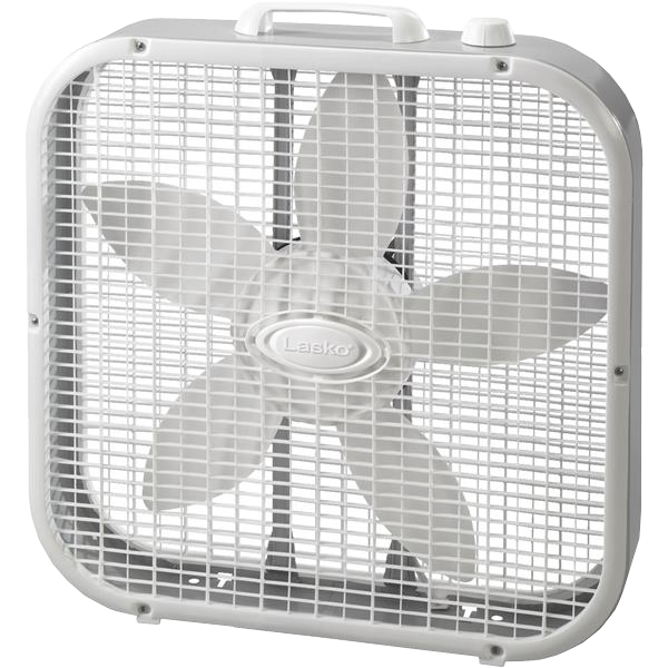 Lasko 3-Speed Box Fan 20 In. White