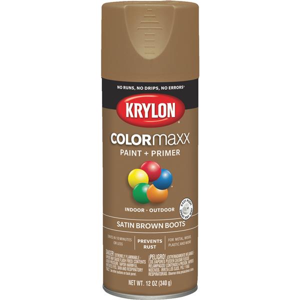 ****Krylon ColorMaxx 12 Oz. Satin Spray Paint, Brown Boots