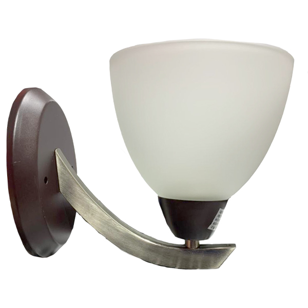 Royal Homes 1-Light Indoor Wall Lamp E27 60W, Satin Nickel