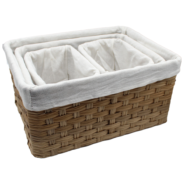 Royal Homes Woven Storage Boxes, 4pc Set