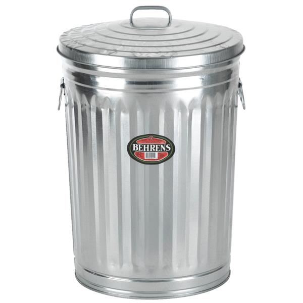 Behrens 20 Gal. Silver Trash Can with Lid