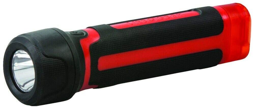 Life Gear Storm Proof LED Flashlight &amp; Signal Light 4AA 200 Lm.