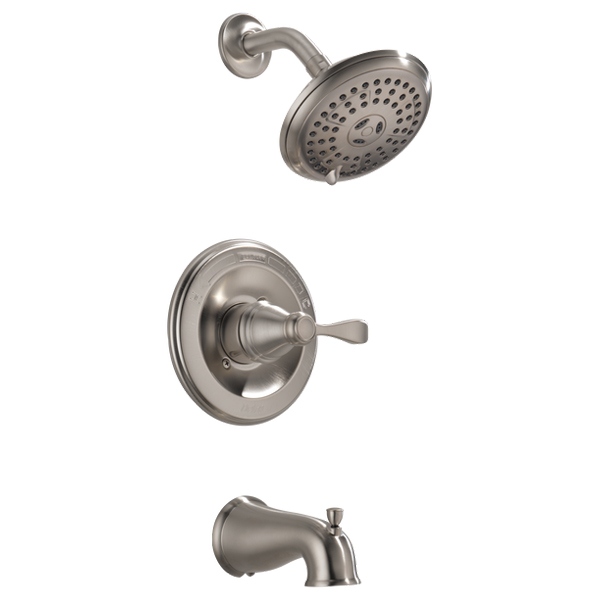 Delta Porter 1-Handle Lever Tub &amp; Shower Faucet, Brushed Nickel