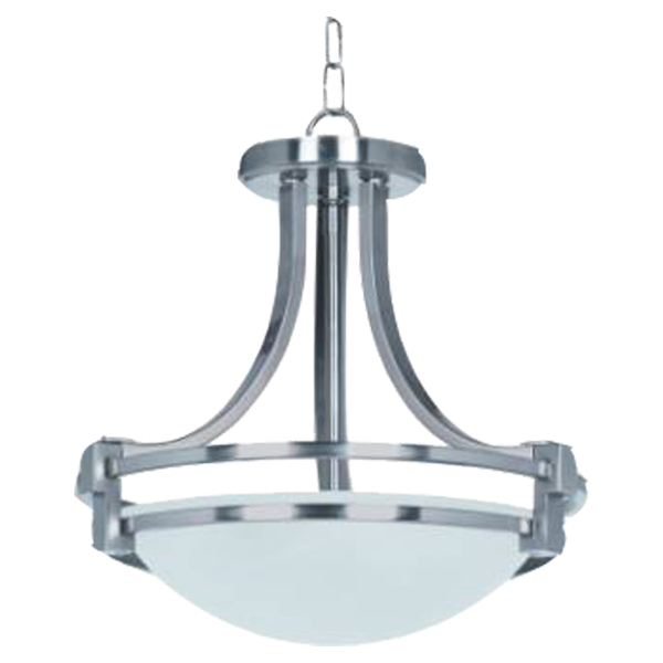 Home Delight Pendant Light 2XE26-60W Satin Nickel