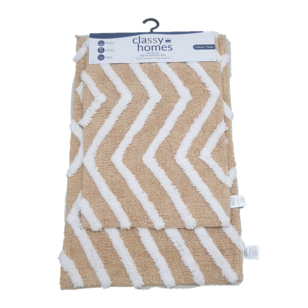****Classy Homes Bath Mat Set