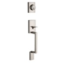 Kwikset Branton Front Entry Handleset With Deadbolt, Satin Nickel