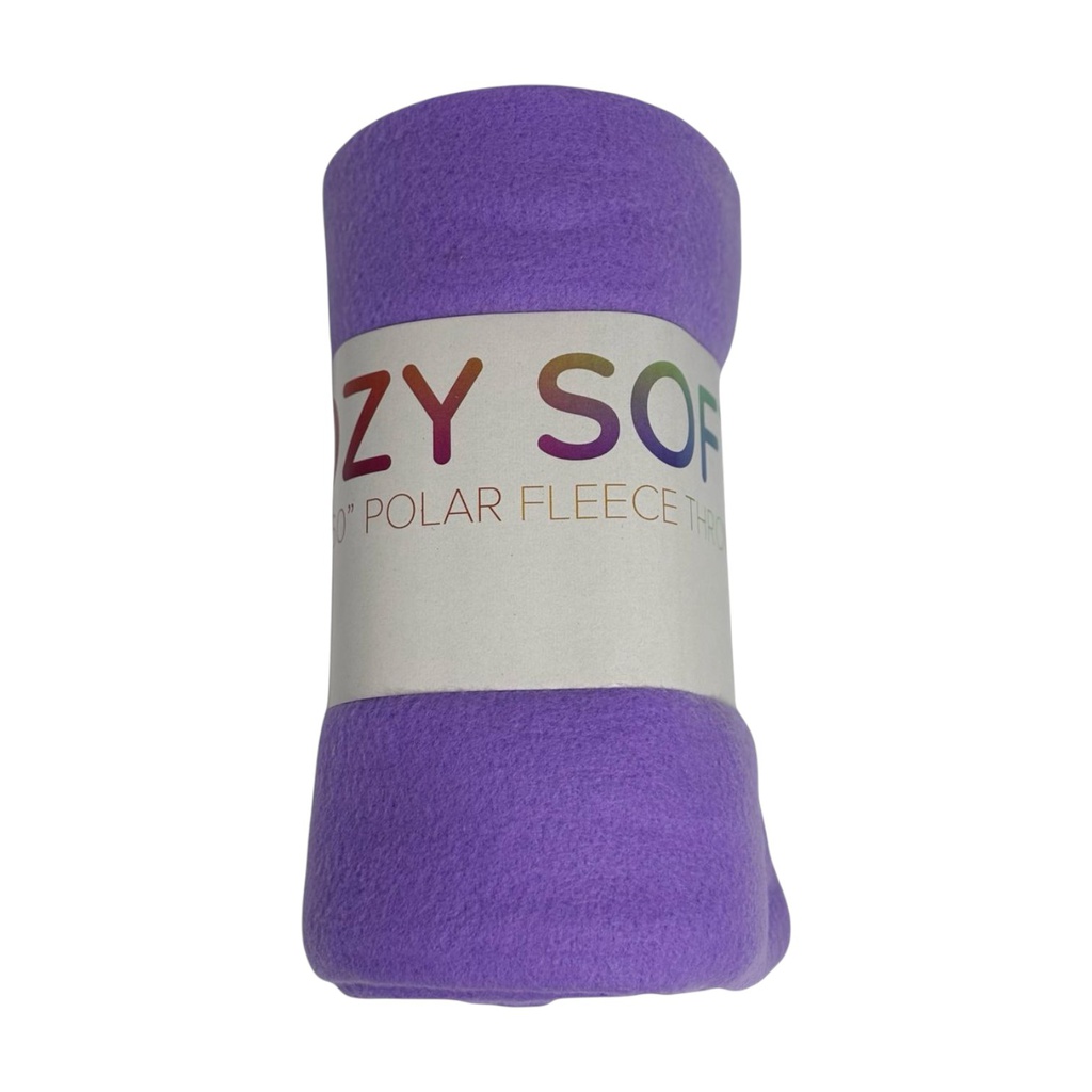 ****Cozy Polar Fleece Micro Throw, Purple