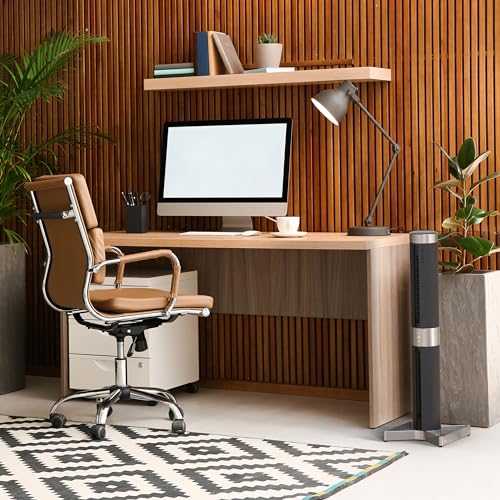 Vornado Airbar 4 Tower Fan and Horizontal Air Circulator with Remote Control, 3 Speed Settings 35 In., Black