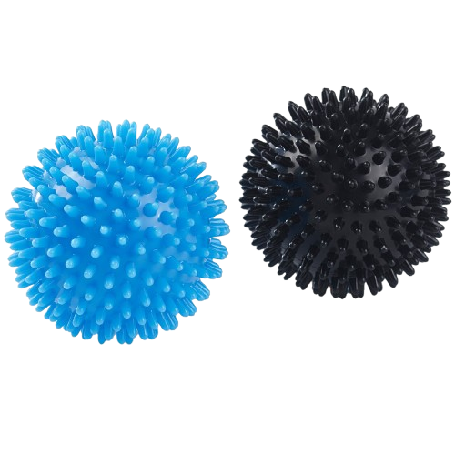 Elle Sport Massage Balls, Black/ Blue - 2pc Set