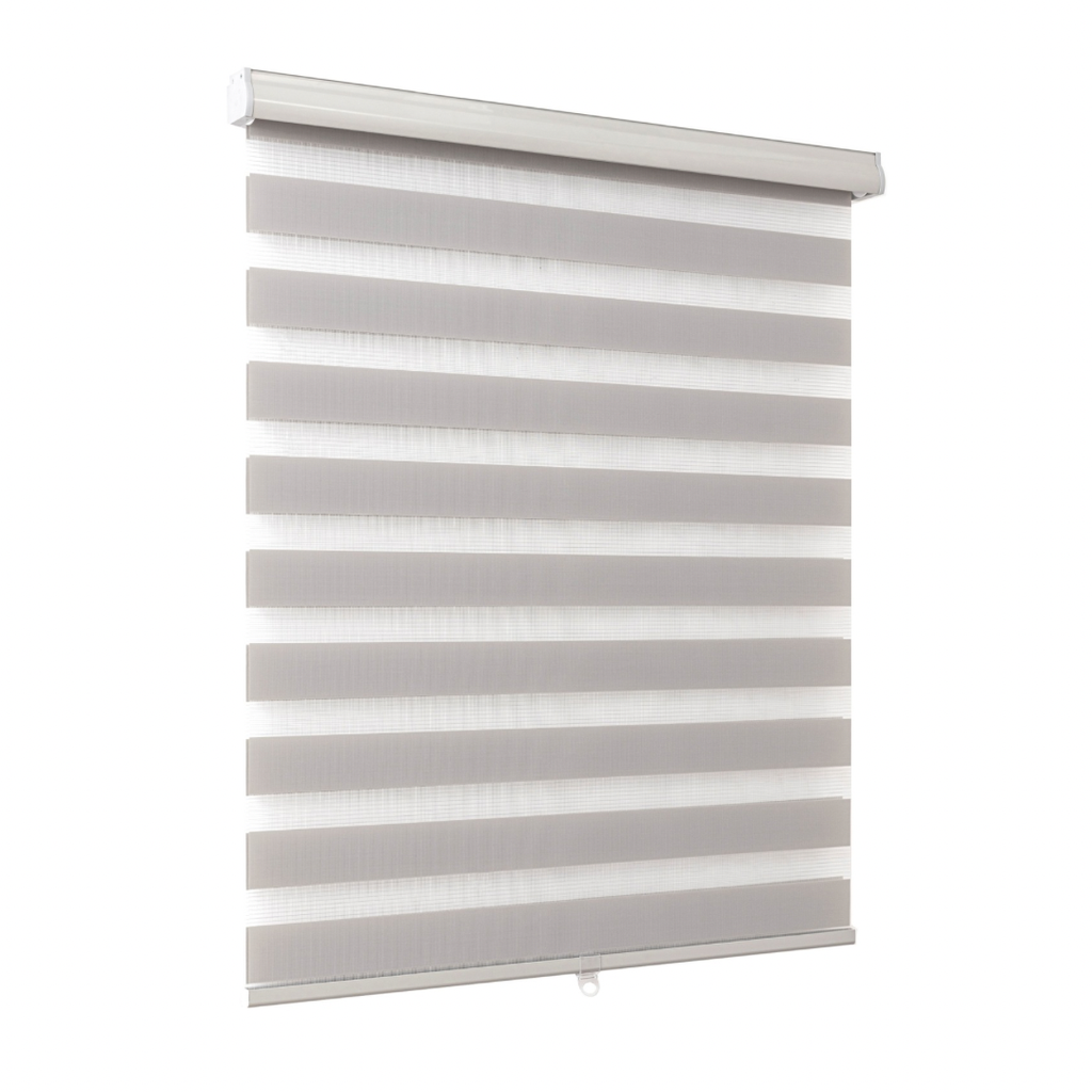 Classy Homes Zebra Roller Blind 76x50 In., Grey