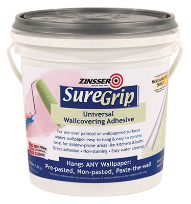 Zinsser SureGrip High Strength Glue Wall Covering Adhesive 1 Gal.