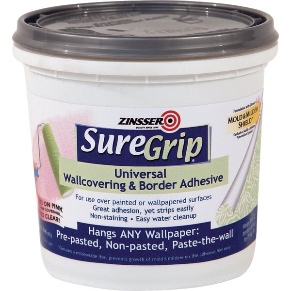 Zinsser SureGrip Universal Border &amp; Wall Covering Adhesive 1 Qt.