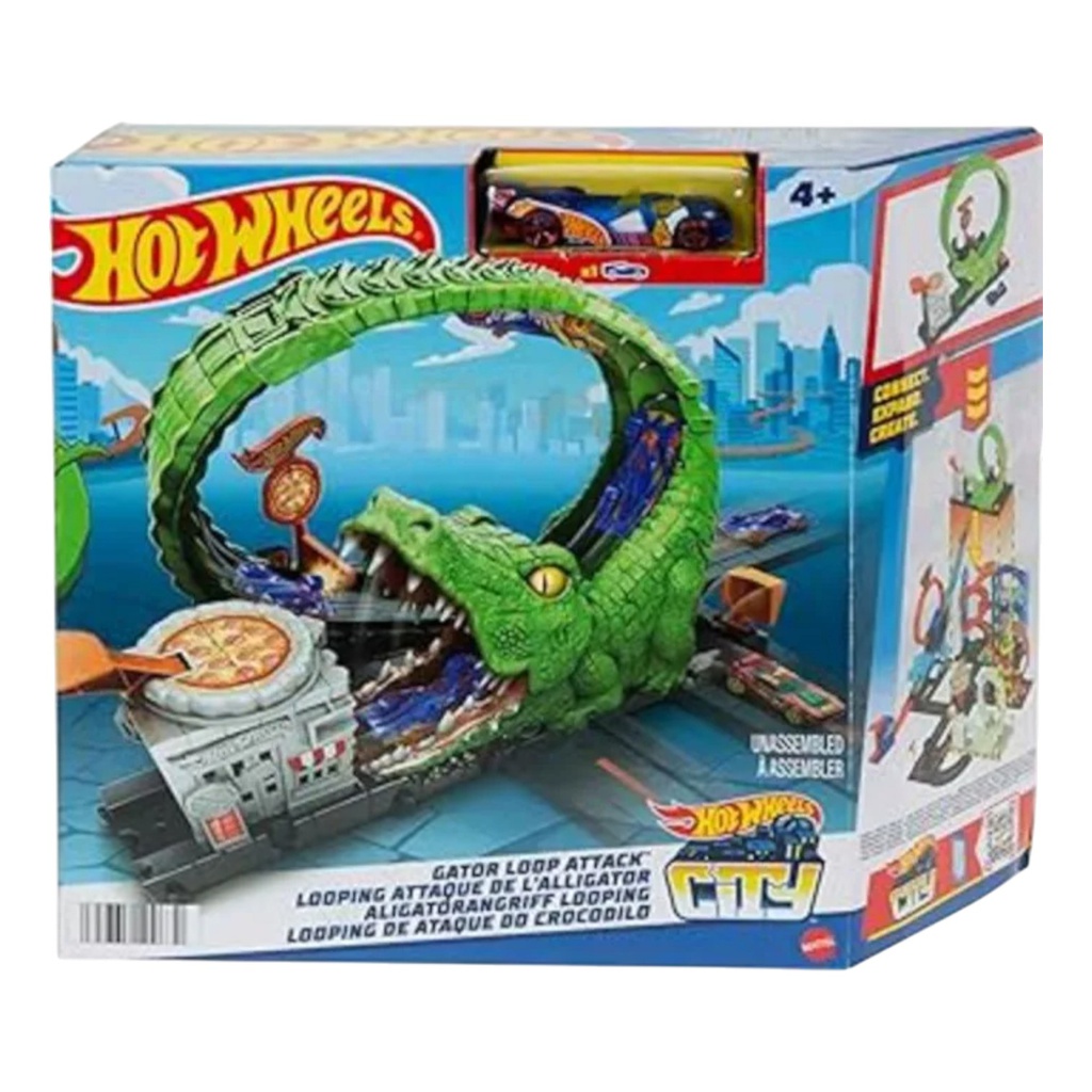 Mattel Hot Wheels Gator Loop Track Set