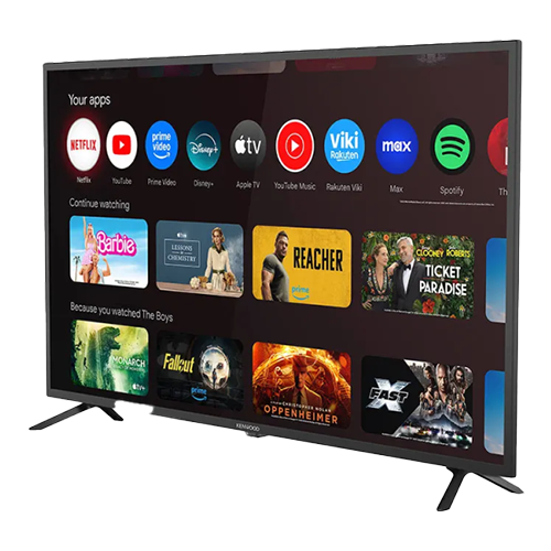 Kenwood 43 Inch Frameless Multituner FHD Google TV, Bluetooth