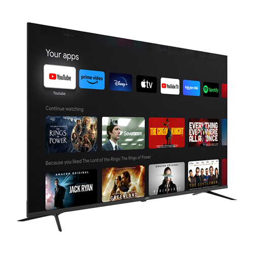 JVC 65 Inch Frameless ATSC 4K UHD HDR Google TV OS