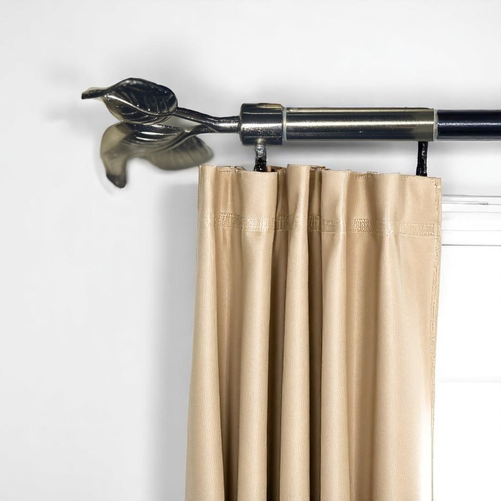 Classy Homes Curtain Rod 28-48 in Double Silver 16/19