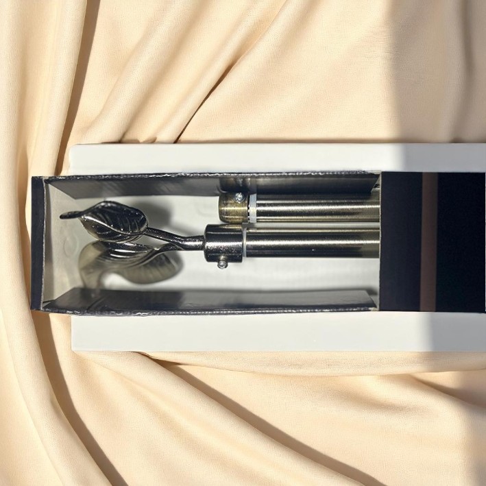 Classy Homes Curtain Rod 48-84 in Double Silver 16/19