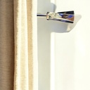 Classy Homes Curtain Rod 28-48 in Double Sarding Nickel 16/19