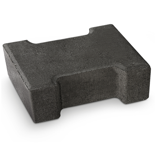 Bescrete 60MM Interlocking I Paver, Black x528Pcs