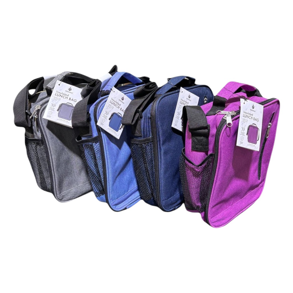 Manna Rectangle Zipper Lunchbag - Asst