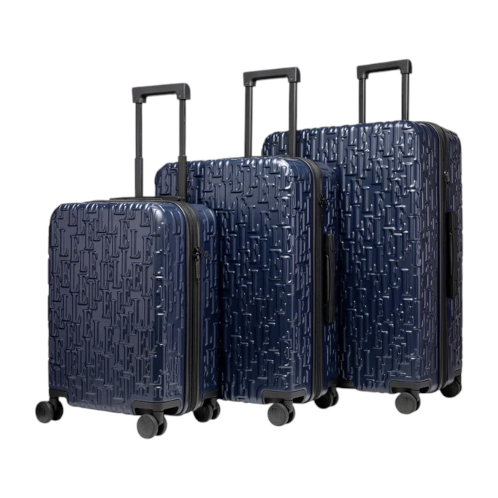 ****Elle Wayfarer Composite Luggage with Double Spinner Wheels 24In., Navy