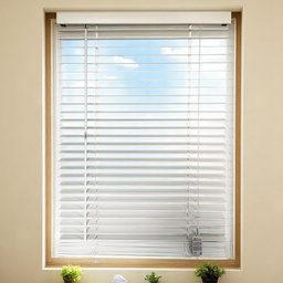 [KC202052332WH] Kenneth Cole Paulownia Wood Venetian Blinds 48"x90.5" (122x230Cm), White