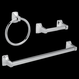 [YB0193CH] Moen Adler 3-Piece Bath Hardware Accessory Set, Chrome