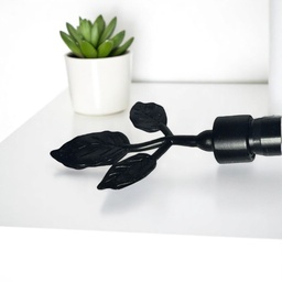 [HHHD-CTRD-01063 (RH075-120B-D) CHCR28641] Classy Homes Curtain Rod 66-120 in Double Black 16/19