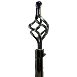 [HHHD-CTRD-01088 (RH091-48S) CHCR30007] Classy Homes Curtain Rod 28-48 in Single Silver 16/19