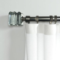 [HHHD-CTRD-01094 (RH005-48SN) CHCR30013] Classy Homes Curtain Rod 28-48 in Single Sarding Nickel 16/19