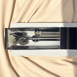 [HHHD-CTRD-01102 (RH025-120S-D) CHCR30021] Classy Homes Curtain Rod 66-120 in Double Silver 16/19