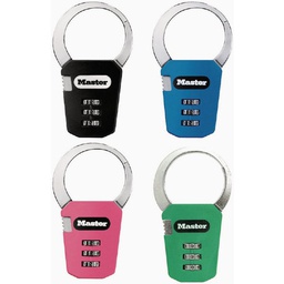 [1550DAST] Master Lock Set Your Own Combination Backpack Lock - Assorted Colors