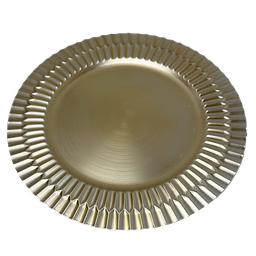 [2358-GOLD] SoHo Charger Plate, Gold