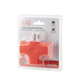 [973-BDE9720032] Black &amp; Decker 3-Outlet Wall Tap Heavy Duty