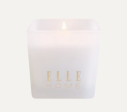 [EH202412182WH] Elle Home Cotton Vanilla Scented Candle