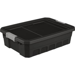 [14849006] Sterilite Stacker Storage Tote 10 Gal./38L Black