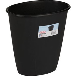 [10119012] Sterilite Oval Vanity Wastebasket 1.5 Gal. Black