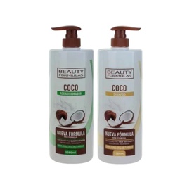 [006-31874] Beauty Formulas Coco Shampoo &amp; Conditioner 1380ml