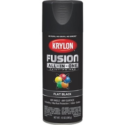 [K02728007] ****Krylon Fusion All-In-One Flat Spray Paint &amp; Primer, Black
