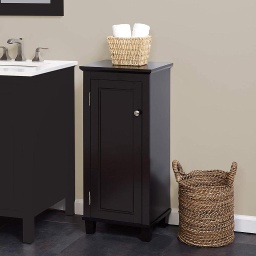 [5148CH] Zenna Home Custom Suite Linen Cabinet Bath Accessories, Espresso