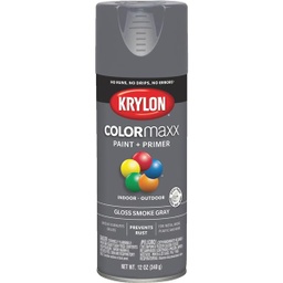 [K05539007] Krylon ColorMaxx 12 Oz. Gloss Spray Paint, Smoke Gray