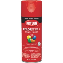 [K05503007] ****Krylon ColorMaxx 12 Oz. Gloss Spray Paint, Banner Red