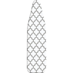 [6880-833-MEDFGRY] Whitmor Deluxe Ironing Board Cover/Pad, Medallion Fresh Grey