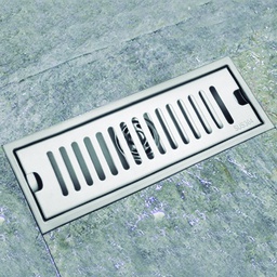 [BA-1025- 30cm RHLSFD15400] Royal Homes Linear Shower Floor Drain 3.9"x 11.8"x2.5"