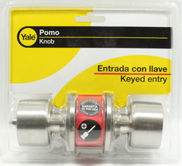 [8982] ****Yale Knob Chester US32D Keyed Entry V